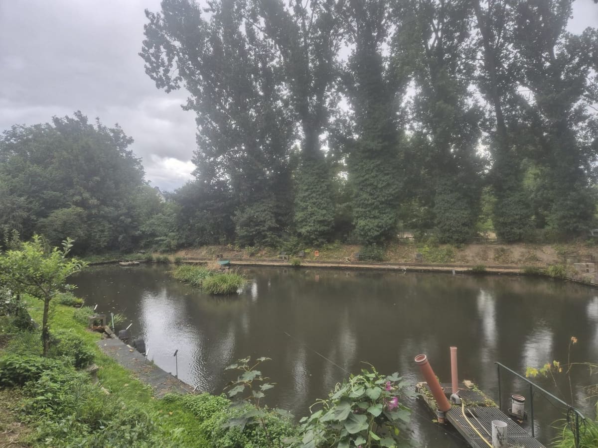Angelteich an der Wasserburg Anstel